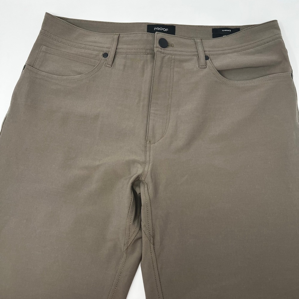 Proof 72-Hour Straight Leg Merino Wool Blend Pants Brown Men 32x34 Huckberry
